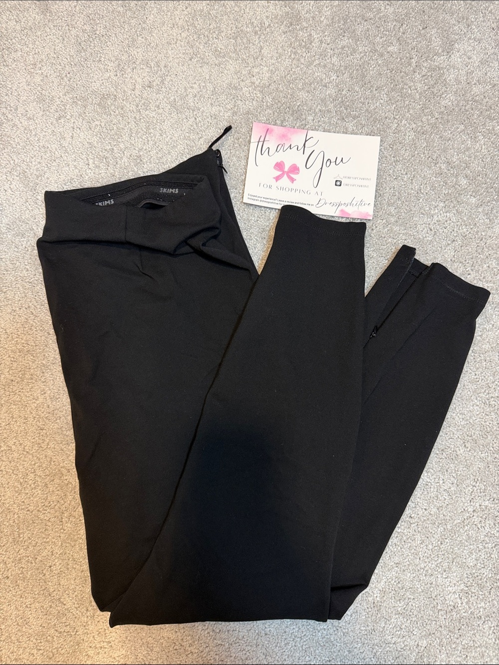 SKIMS The Essential Pants High Waist Legging Black